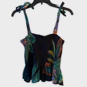 Patrons Of Peace Tropical Print Top Small